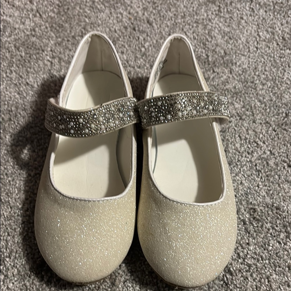 Sparkly White Kids Shoes